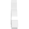 Ekena Millwork Ericson Architectural Grade PVC Gable Bracket, 36"W x 18"H x 4"D x 4"F, 12/12 Pitch GBP036X18X0404ERI00 - alternate 2